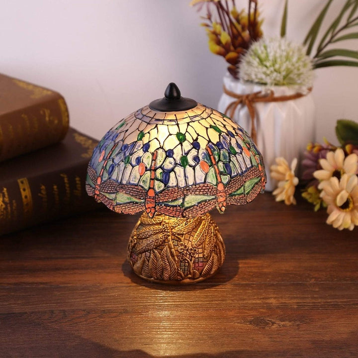 Vintage-Dragonfly-Lamp - Floral Elegance and Softness | Kalsten