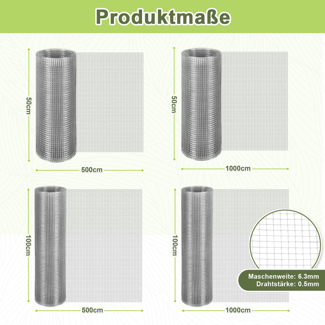 Wire mesh Galvanized 5m/10m Aviary wire Mole mesh | Kalsten