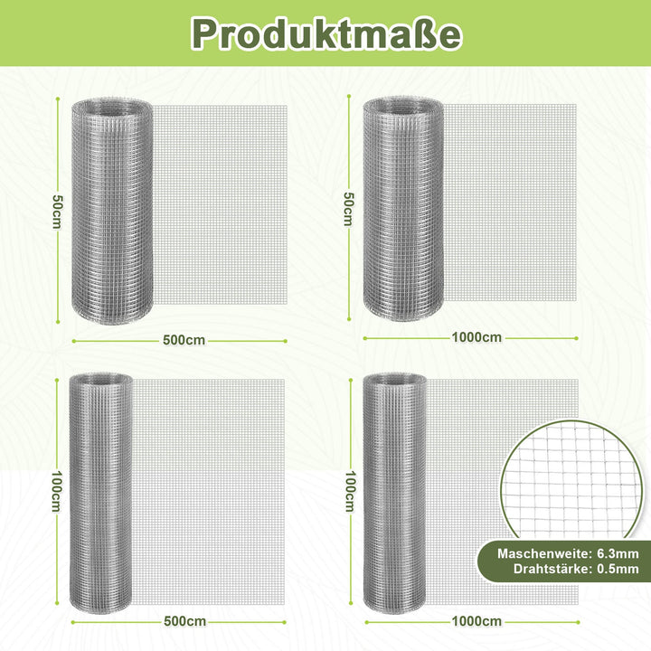 Wire mesh Galvanized 5m/10m Aviary wire Mole mesh | Kalsten