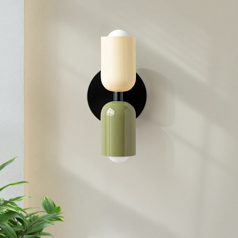 Modern Double Glass Wall Lamp Kalsten