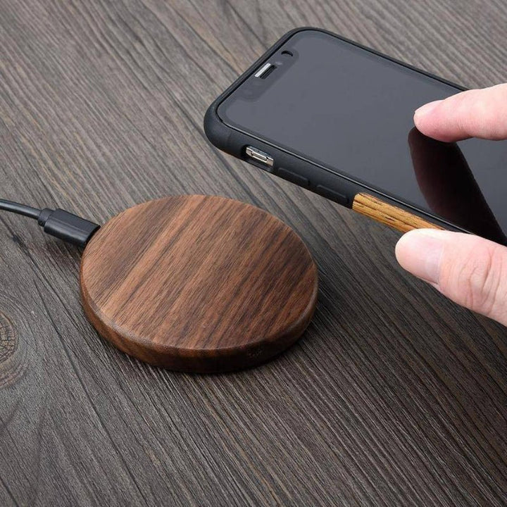 Eco Bamboo Qi Fast Charger with Overheat Protection