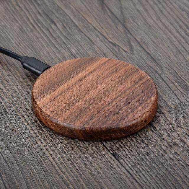 Eco Bamboo Qi Fast Charger with Overheat Protection