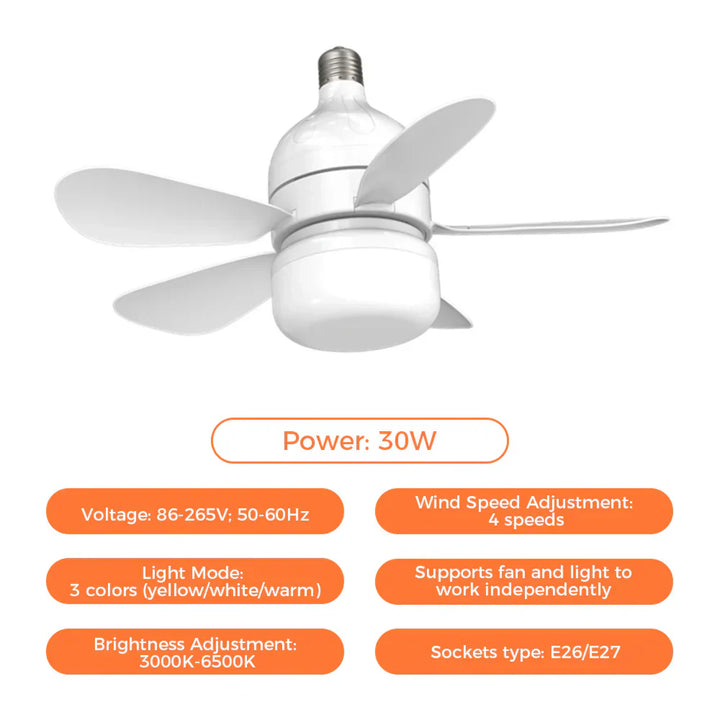 Ceiling Fan with LED Light | Kalsten