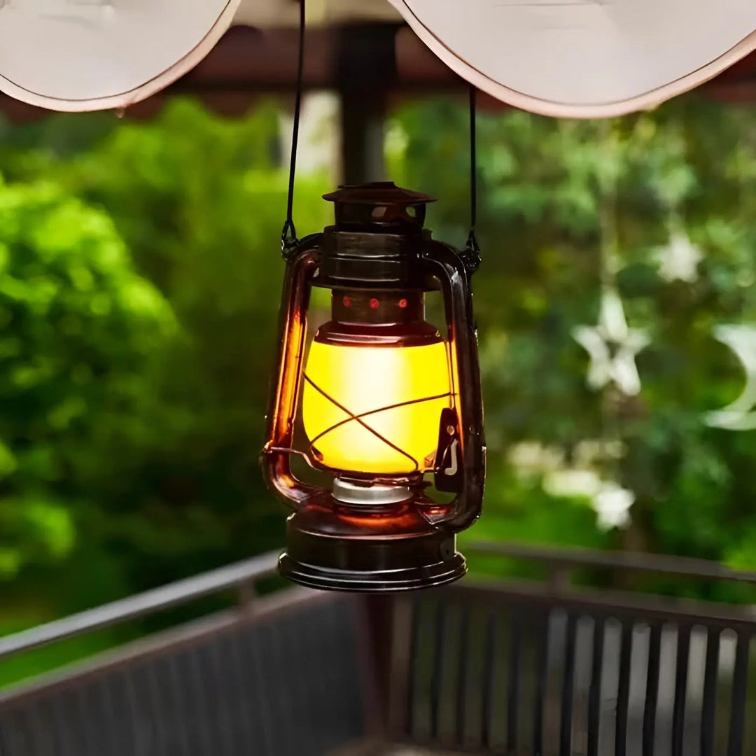 Industrial LED Hanging Lamp - for Cozy Evenings & Outdoor Use Noxord