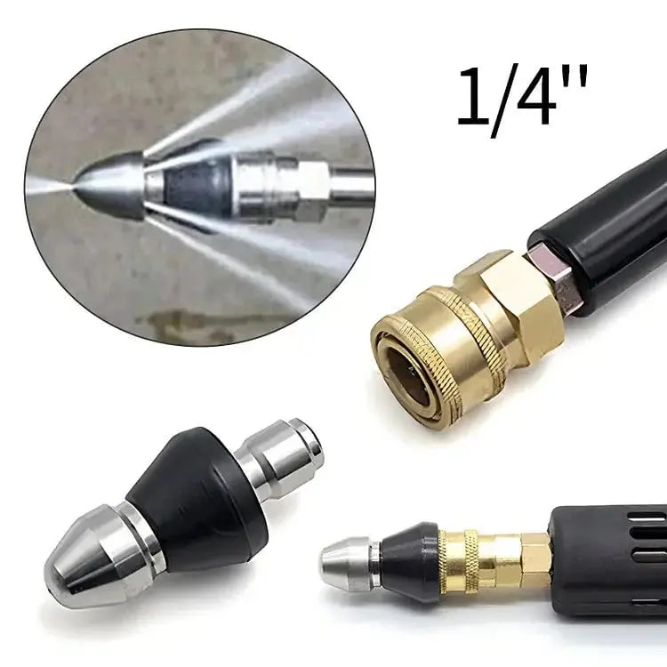 Kalsten | Stainless Steel Pipe Cleaning Nozzle with High Pressure Water Jets