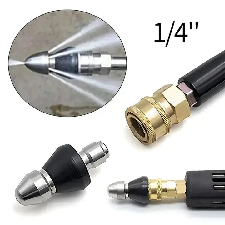 Kalsten | Stainless Steel Pipe Cleaning Nozzle with High Pressure Water Jets