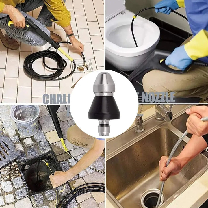 Kalsten | Stainless Steel Pipe Cleaning Nozzle with High Pressure Water Jets