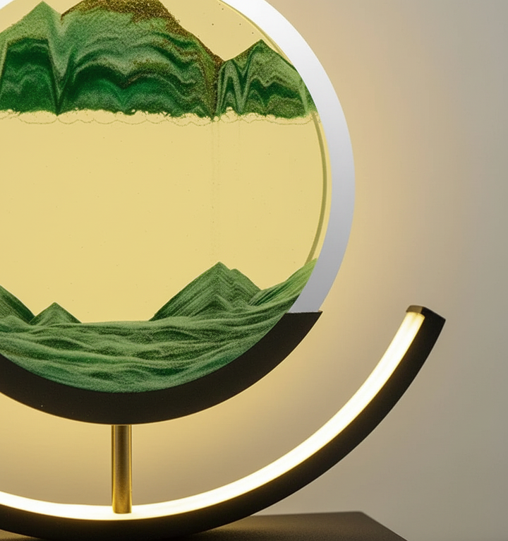 DuneGlow Table Lamp – Handmade Ambient Lamp with Soothing Light and Modern Design | Kalsten