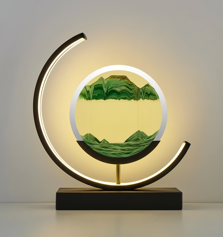 DuneGlow Table Lamp – Handmade Ambient Lamp with Soothing Light and Modern Design | Kalsten