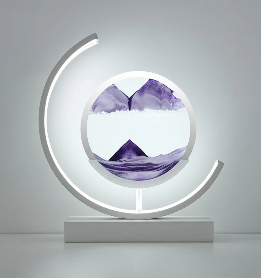 DuneGlow Table Lamp – Handmade Ambient Lamp with Soothing Light and Modern Design | Kalsten