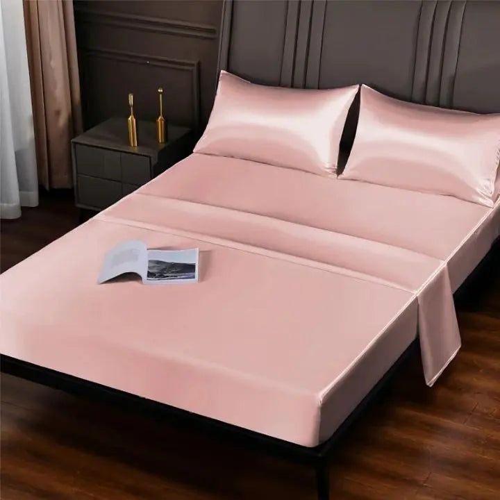 Kalsten | Ice Silk Bed Sheet – Cool & breathable bedding set