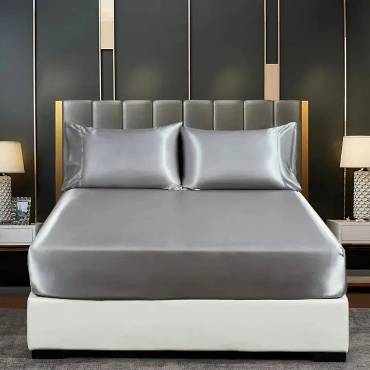 Kalsten | Ice Silk Bed Sheet – Cool & breathable bedding set