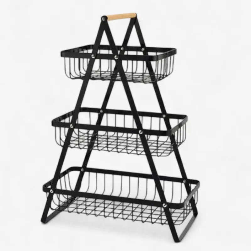 Storage basket with carrying handle & bead decoration | Kalsten