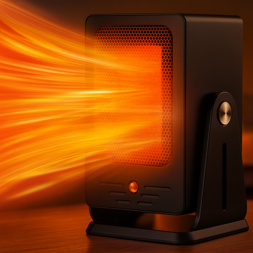 Portable Ceramic Electric Room Heater with Thermostat Noxord