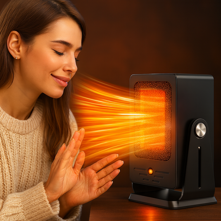 Portable Ceramic Electric Room Heater with Thermostat Noxord