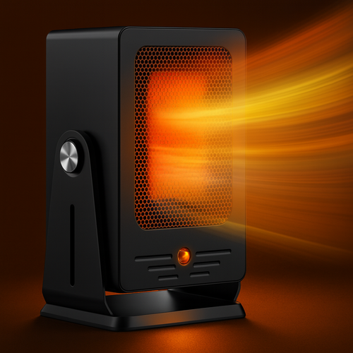 Kalsten | Electric Space Heater Ceramic Portable 900W Adjustable Thermostat