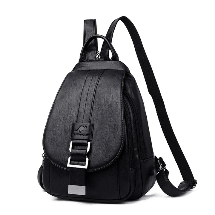 Ladies Leather Backpack with Anti-Theft Compartment and Compact Design | Kalsten