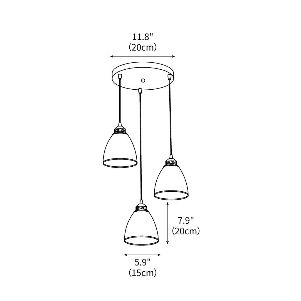 Empire New Age White Glass Pendant Light | Kalsten