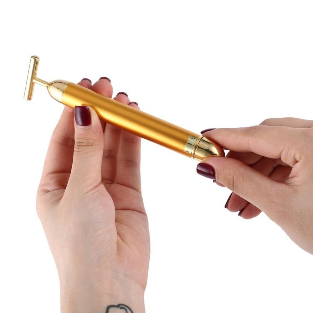 Facial T-Bar Gold Massager | Kalsten