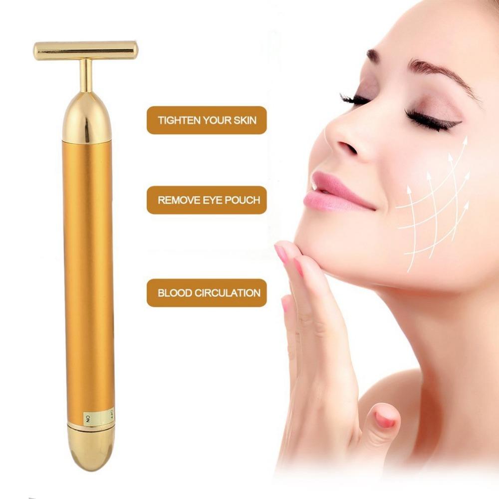 Facial T-Bar Gold Massager | Kalsten
