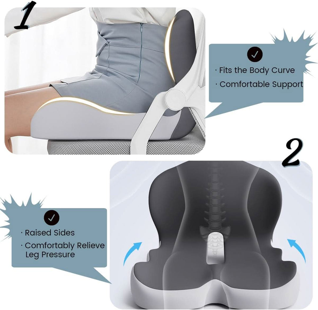Kalsten | Ergonomic Seat Cushion with Lumbar Support