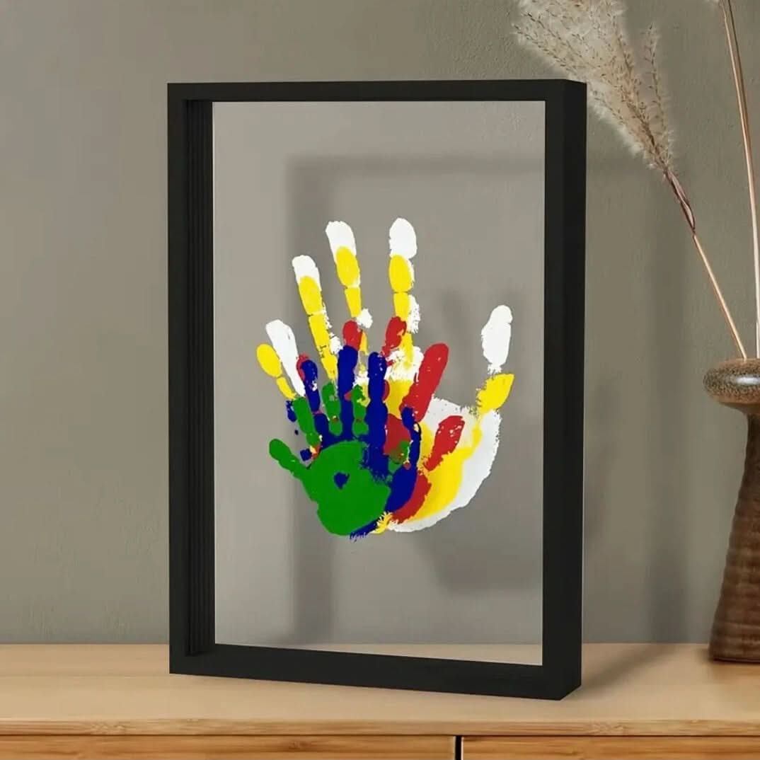 Kalsten | Baby Memory Frame made of Wood with Clay for Hand & Footprints