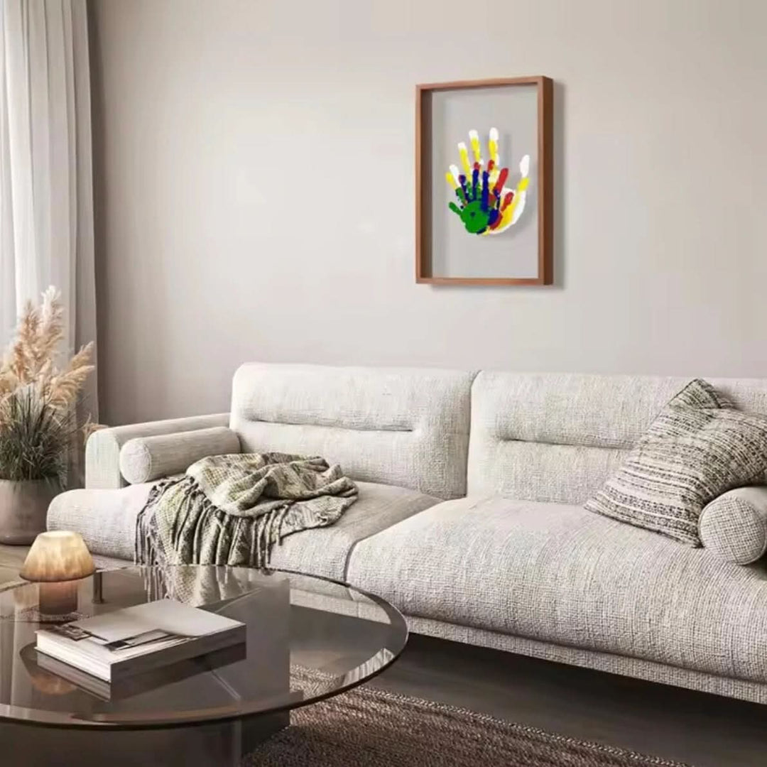 Kalsten | Baby Memory Frame made of Wood with Clay for Hand & Footprints