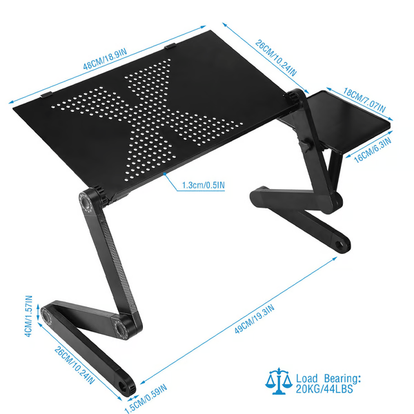 Kalsten | Laptop stand – Ergonomic & height-adjustable for healthy posture while working