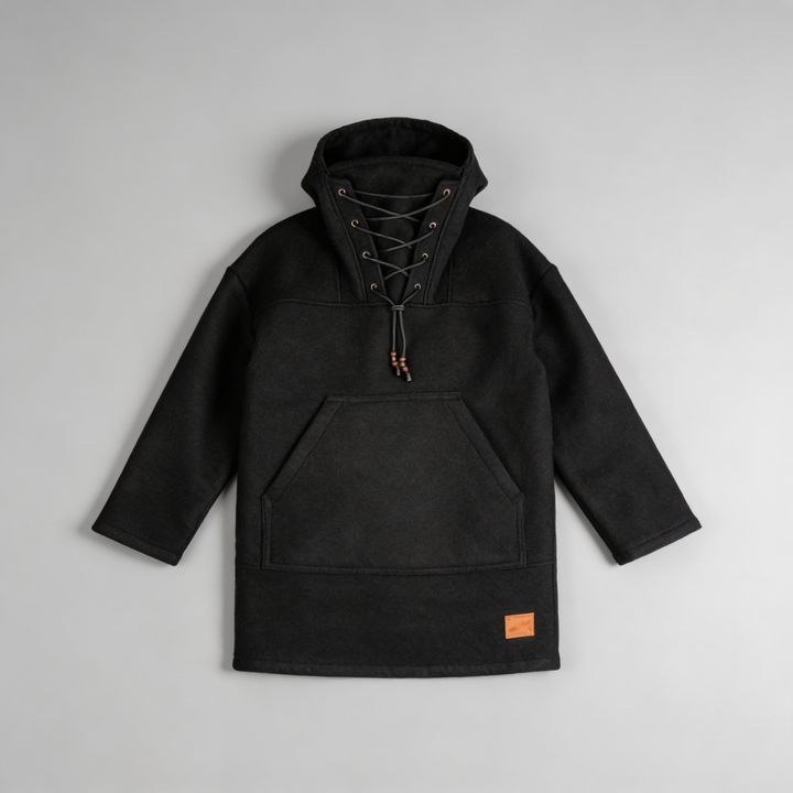 Kalsten | Boreal Windrak Woolanorak Jacket | 650g/m² Heavyweight Wool | 28-Micron Wind-Resistant Outerwear | Technical Hunting & Expedition Smock