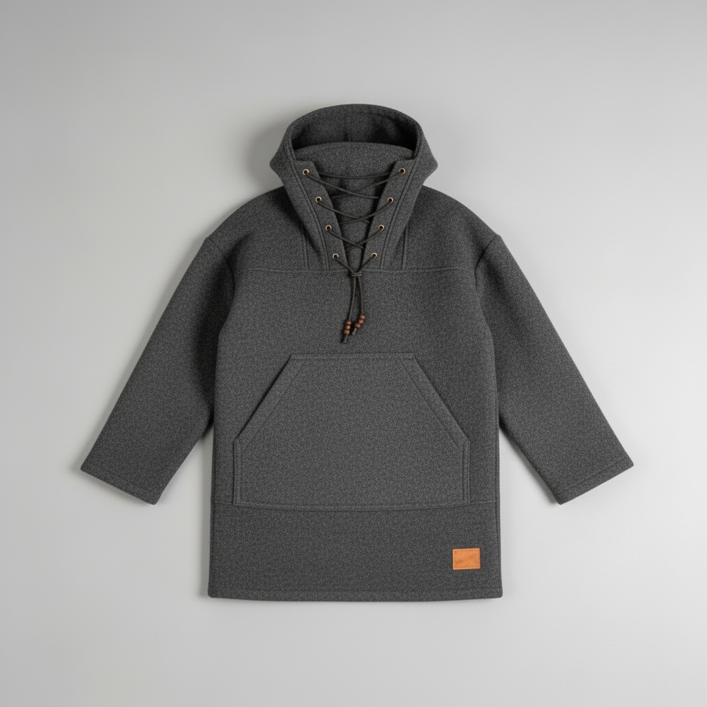Kalsten | Boreal Windrak Woolanorak Jacket | 650g/m² Heavyweight Wool | 28-Micron Wind-Resistant Outerwear | Technical Hunting & Expedition Smock
