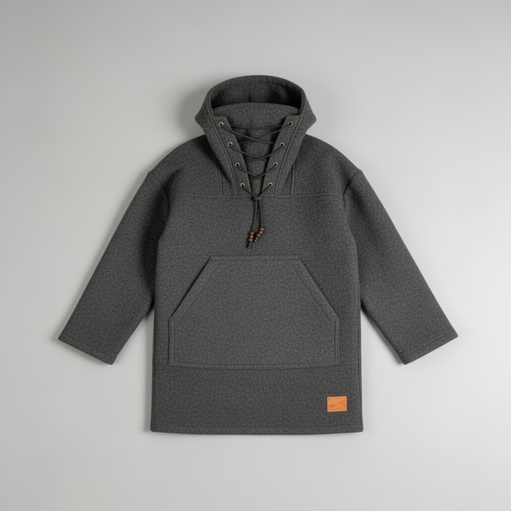 Kalsten | Boreal Windrak Woolanorak Jacket | 650g/m² Heavyweight Wool | 28-Micron Wind-Resistant Outerwear | Technical Hunting & Expedition Smock
