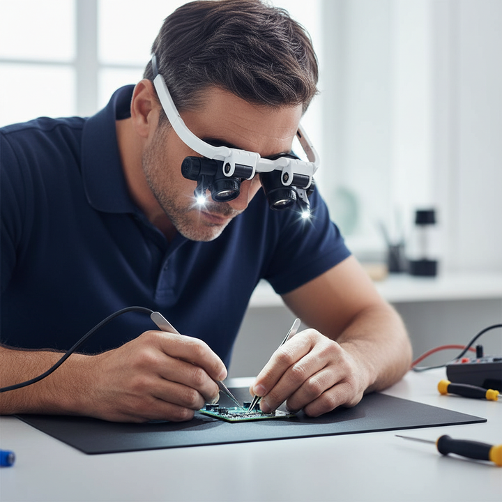 Kalsten | Magnifying glasses with LED lamps for double eyes