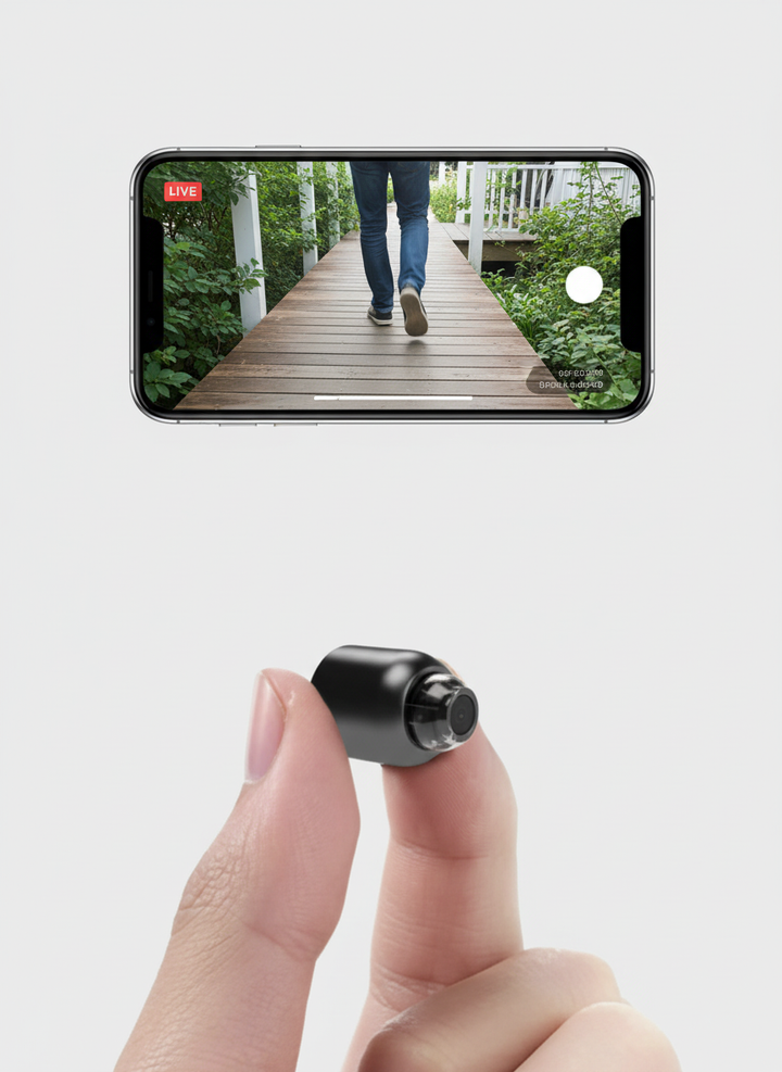 Kalsten | Compact WiFi Surveillance Camera | Wireless | Night Vision | Motion Detection