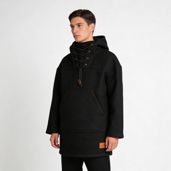 Kalsten | Boreal Windrak Woolanorak Jacket | 650g/m² Heavyweight Wool | 28-Micron Wind-Resistant Outerwear | Technical Hunting & Expedition Smock