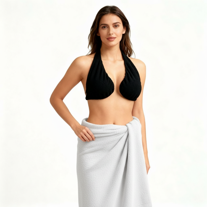 Women’s Backless Strapless Towel Bra for Large Bust Supports