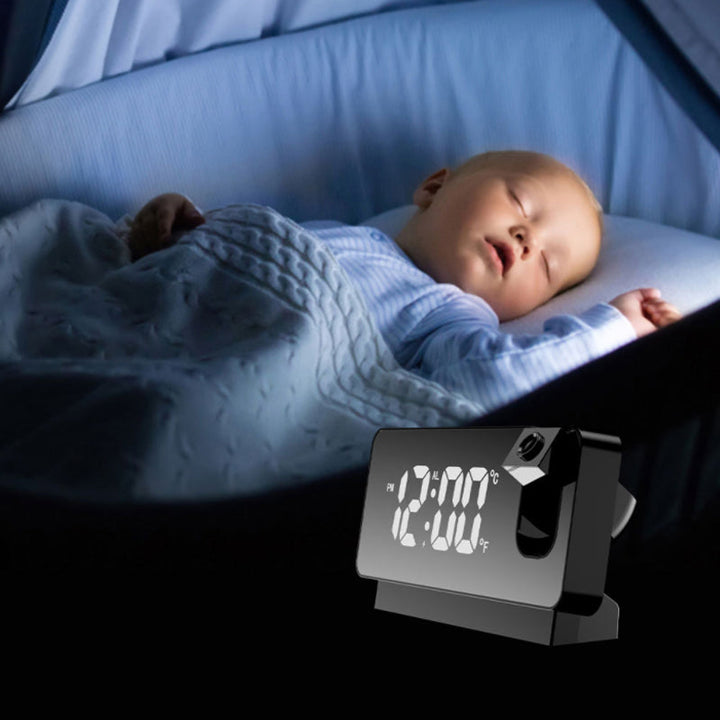 Modern Alarm Clock Projector | Multifunctional Alarm Clock with Projection | Kalsten