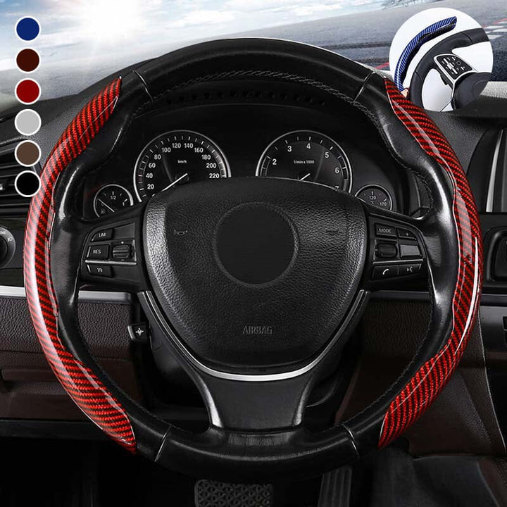 Kalsten | Universal Laser Carbon Fiber Pattern Steering Wheel Cover