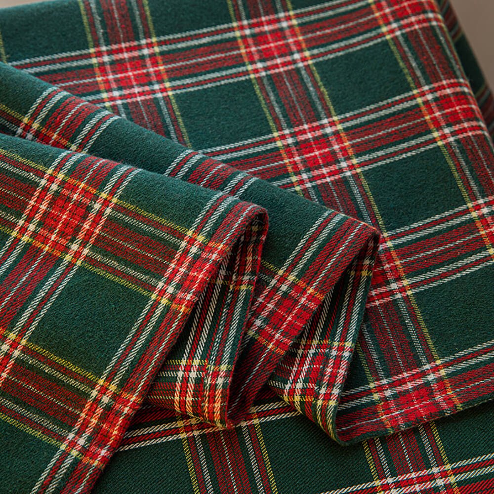 Classic Checked Winter Curtains