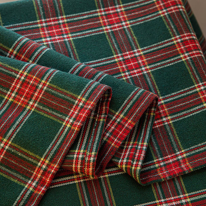 Classic Checked Winter Curtains