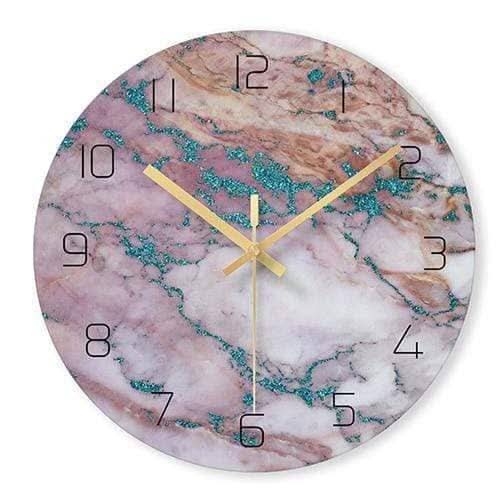 Kalsten | Olive - Elegant Wall Clock with Marble Inspiration