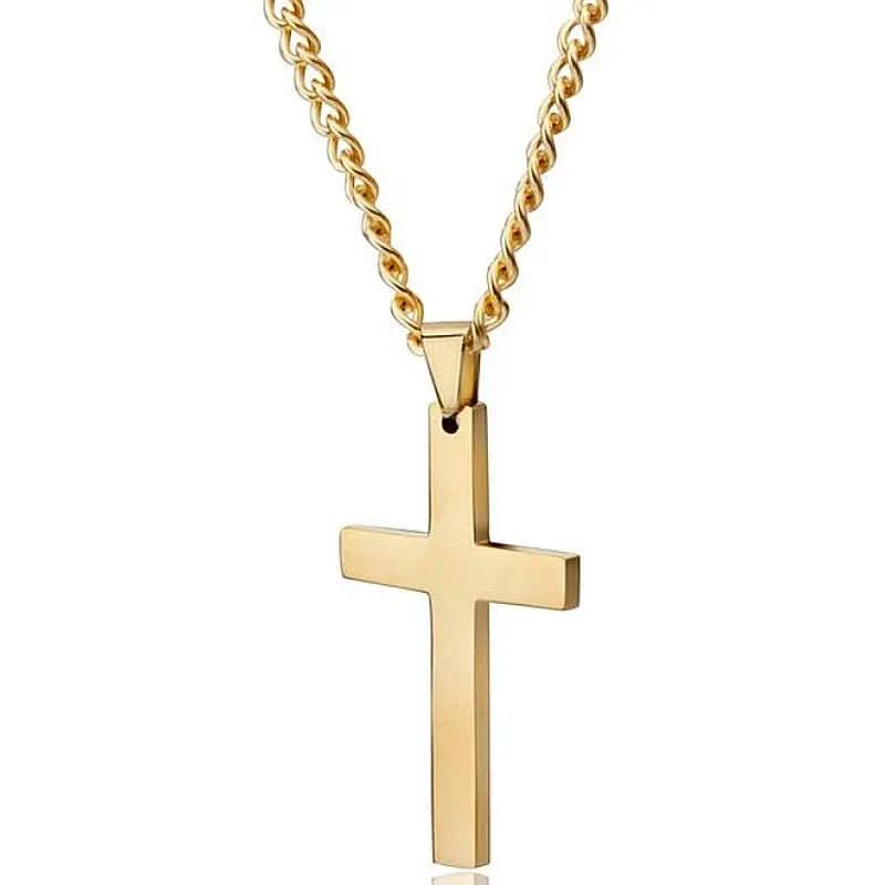 Kalsten | Men's Necklace with Stainless Steel Cross Pendant