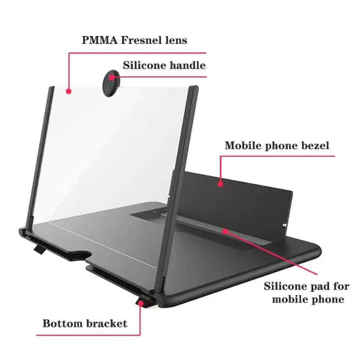 Foldable Phone Screen Magnifier