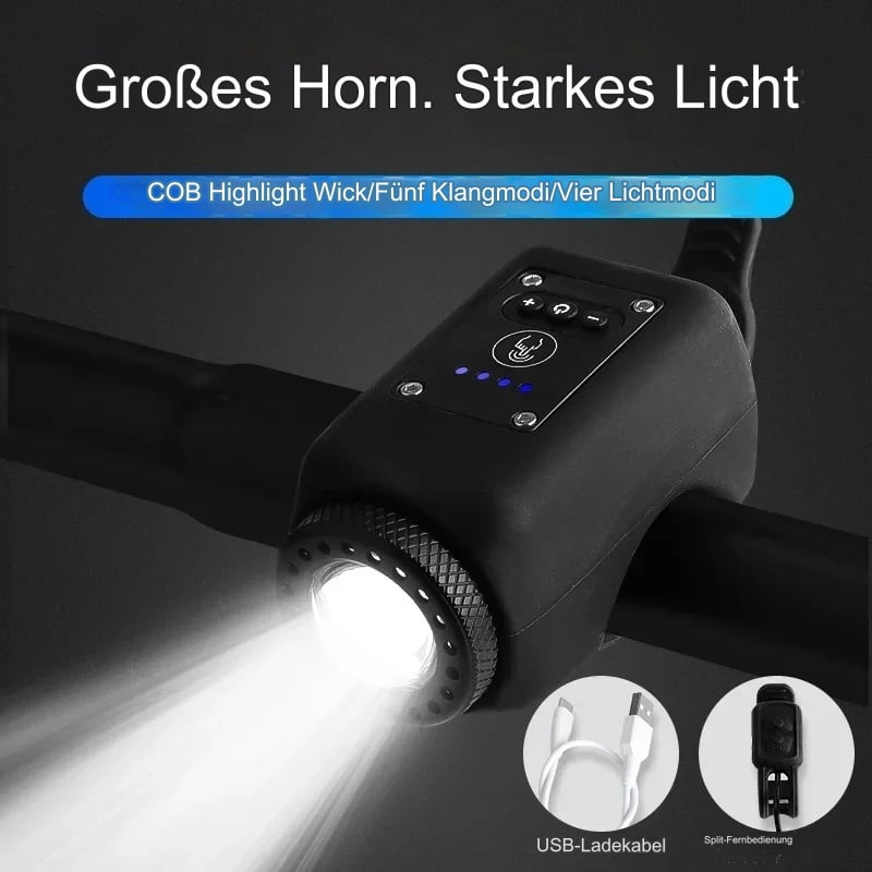 Electronic bicycle bell with LED light | Kalsten
