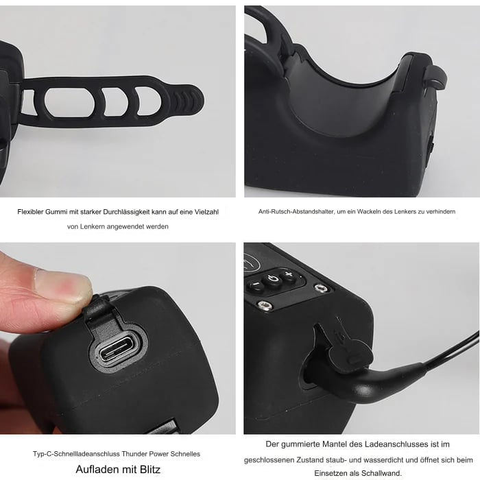 Electronic bicycle bell with LED light | Kalsten