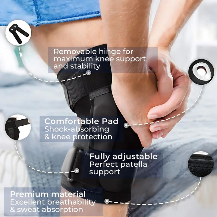 Noxord | ACL Knee Brace for Knee Support and Stability | Reduces Pain, Swelling, and Limits Motion | Ideal for Recovery and Injury Protection