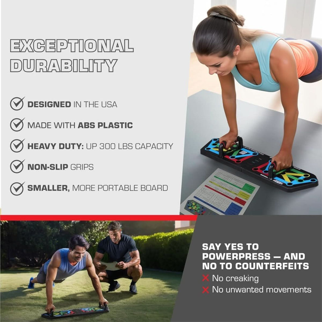 Kalsten | Foldable Push-up Board with 30 Positions for Targeted Muscle Training