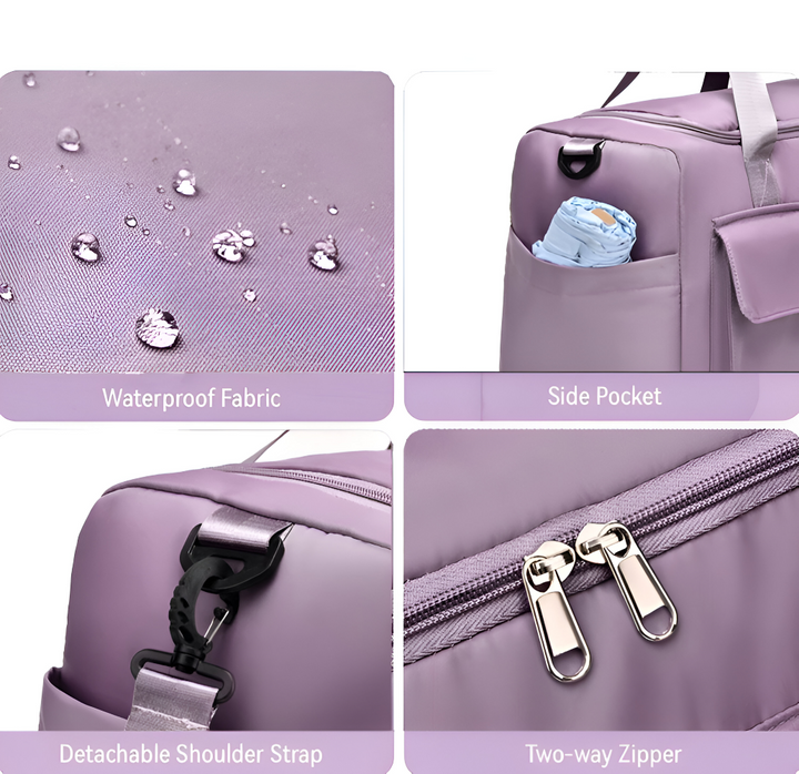 Waterproof Travel Bag with Shoe Compartment – Lightweight Weekend Bag with Plenty of Storage | Kalsten