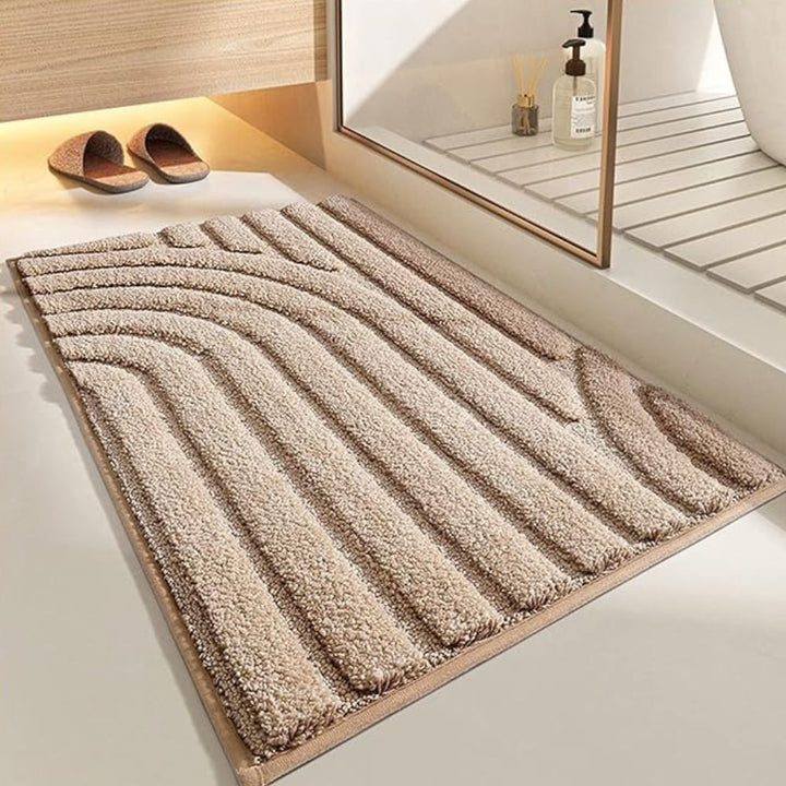Flocked Bath Mat – Ultra-Soft, Absorbent, Non-Slip Design