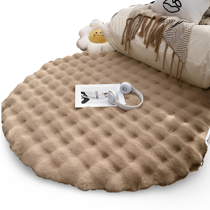 Round Velvet Soft Non-Slip Floor Mat – Cozy Fleece Home Decor | Kalsten