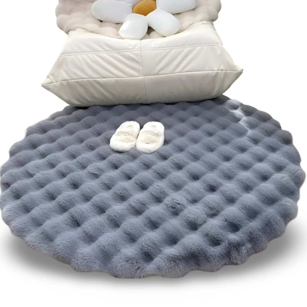 Round Velvety Soft Non-Slip Floor Mat – Cozy Fleece Home Decoration | Kalsten